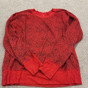 Sundry Red Star Print Sweatshirt